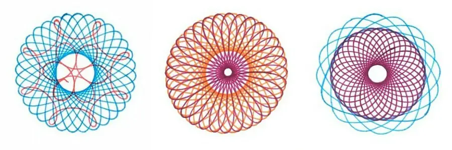 Spirograph drawings - these are the best pens for Spirograph