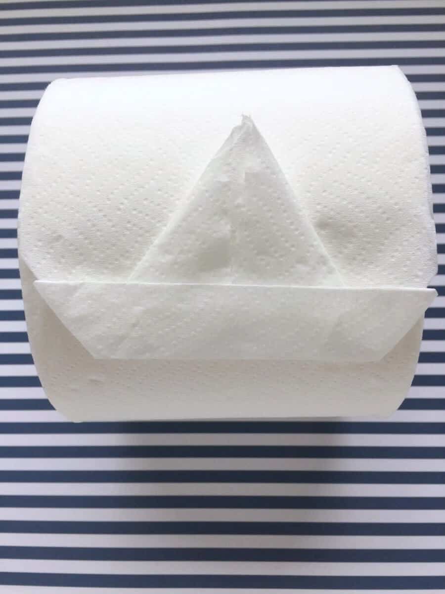 Pixie stamp all the loo rolls!  Toilet paper origami, Fancy towels, Toilet  paper roll art