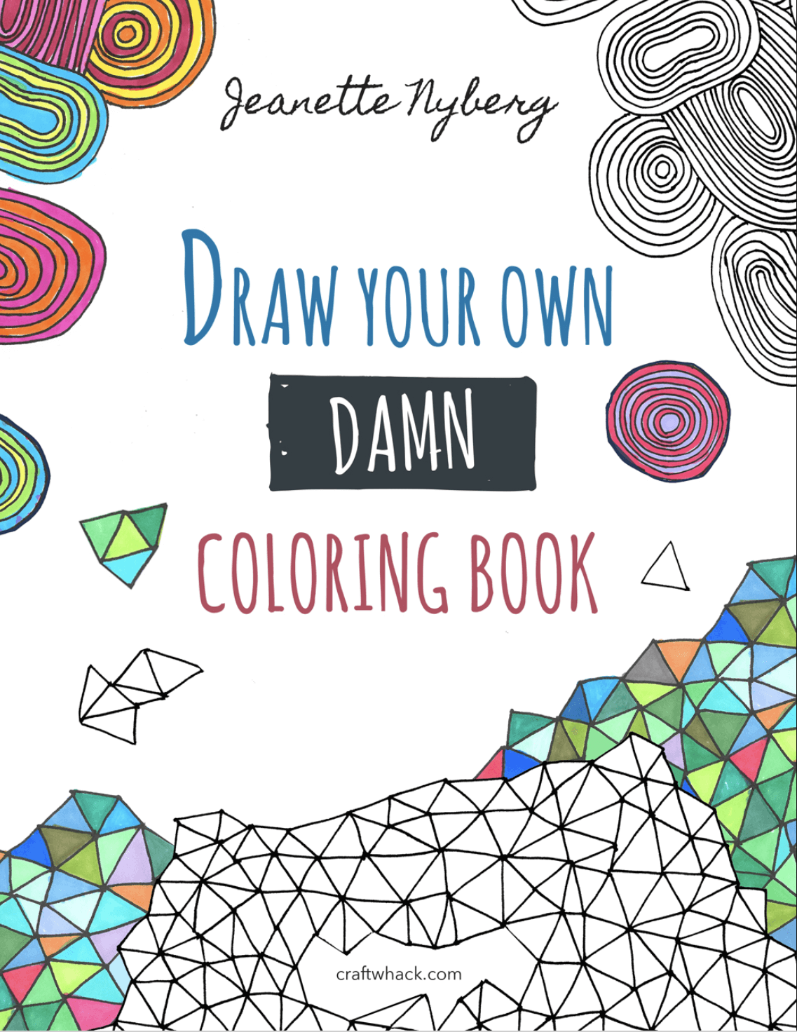 Printable Colour It Backwards Book Watercolours 1 - Reverse