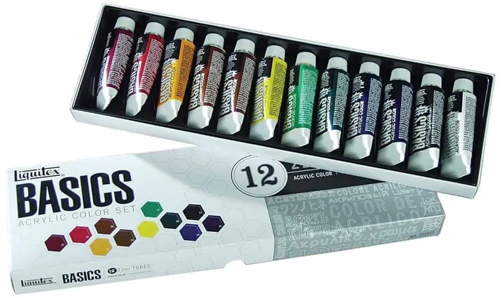 acrylic paint tubes