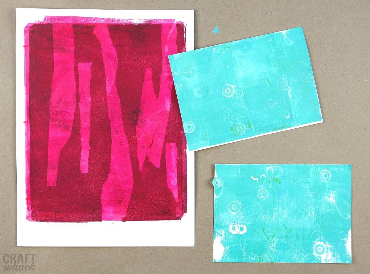 Prints made with gelli plate