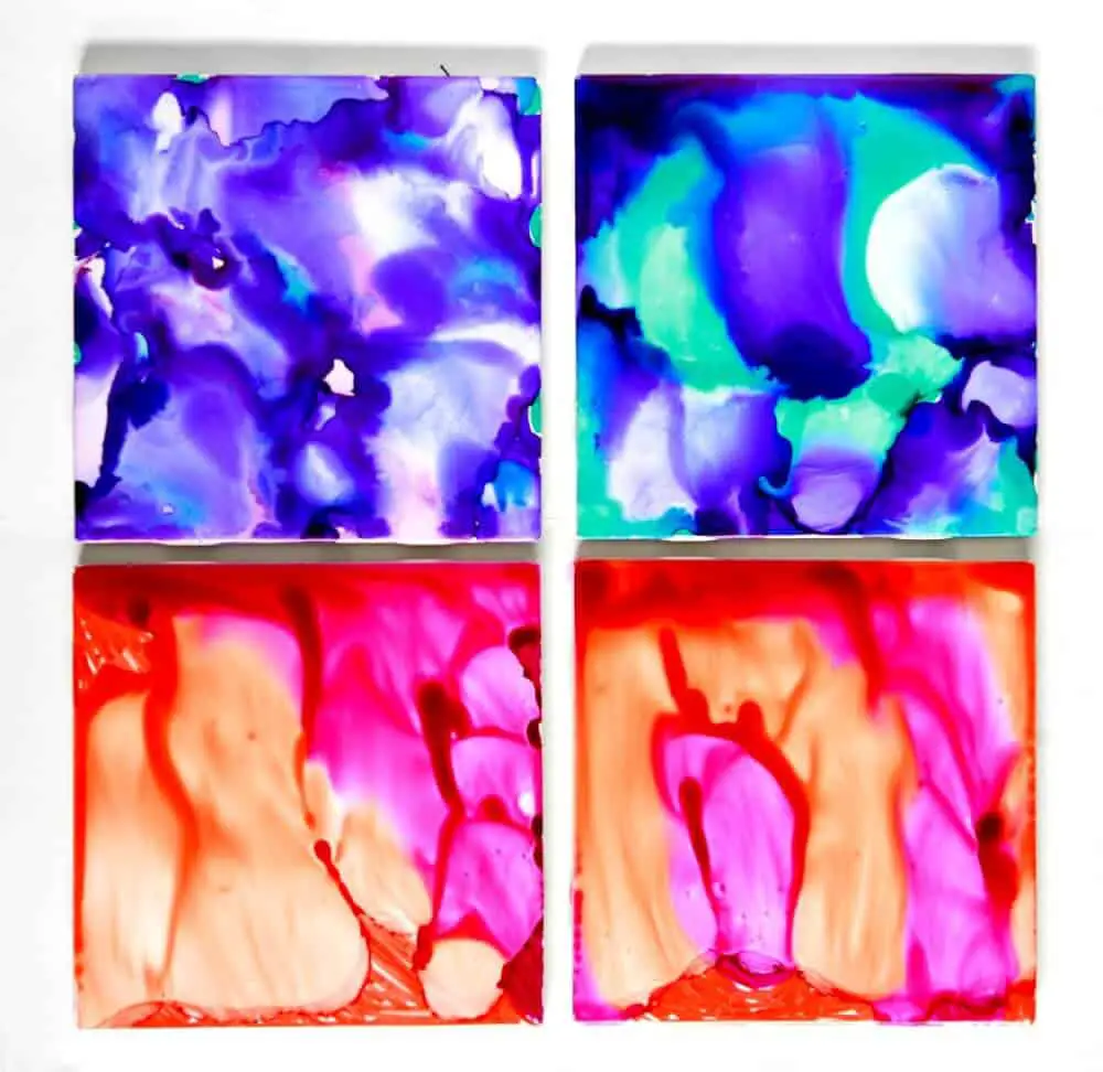 sharpie tie dye tiles