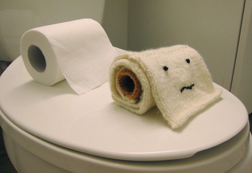 knitted toilet paper roll