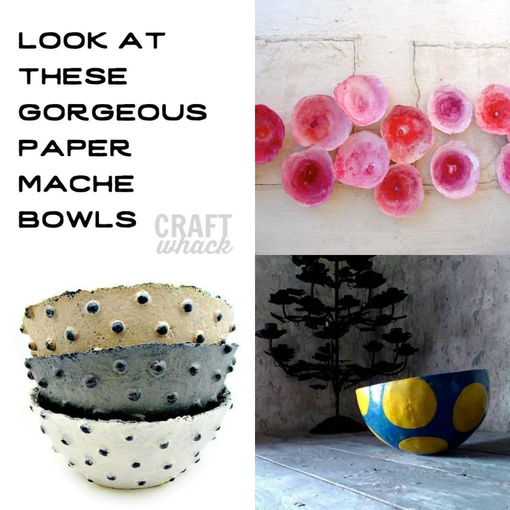 Beautiful paper mache bowls