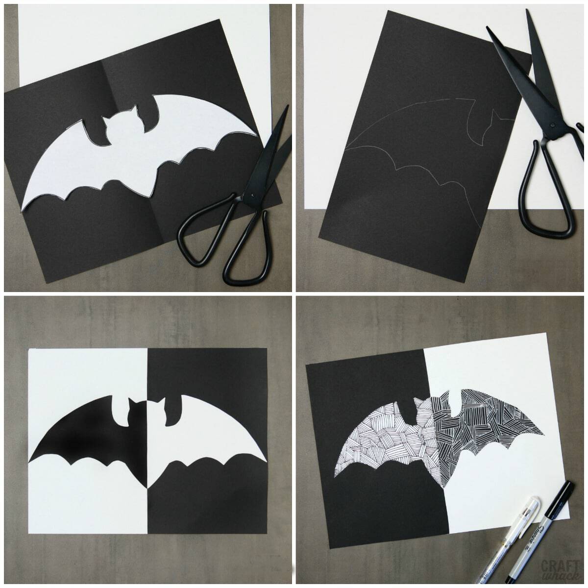 How to Make a Snazzy Paper Halloween Bat · Craftwhack