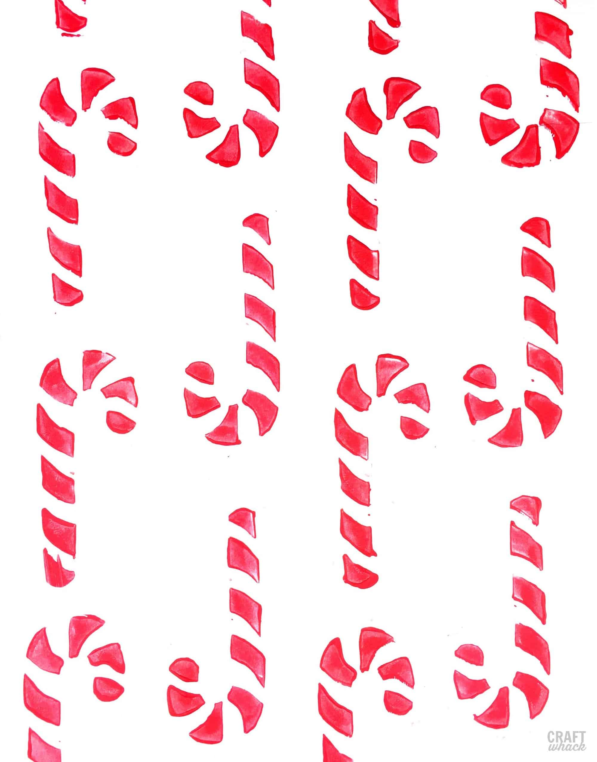 DIY candy cane stamps 