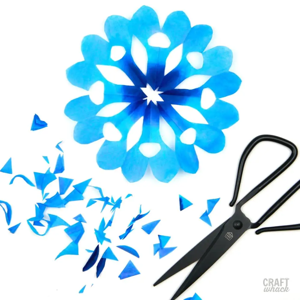 blue snowflake craft