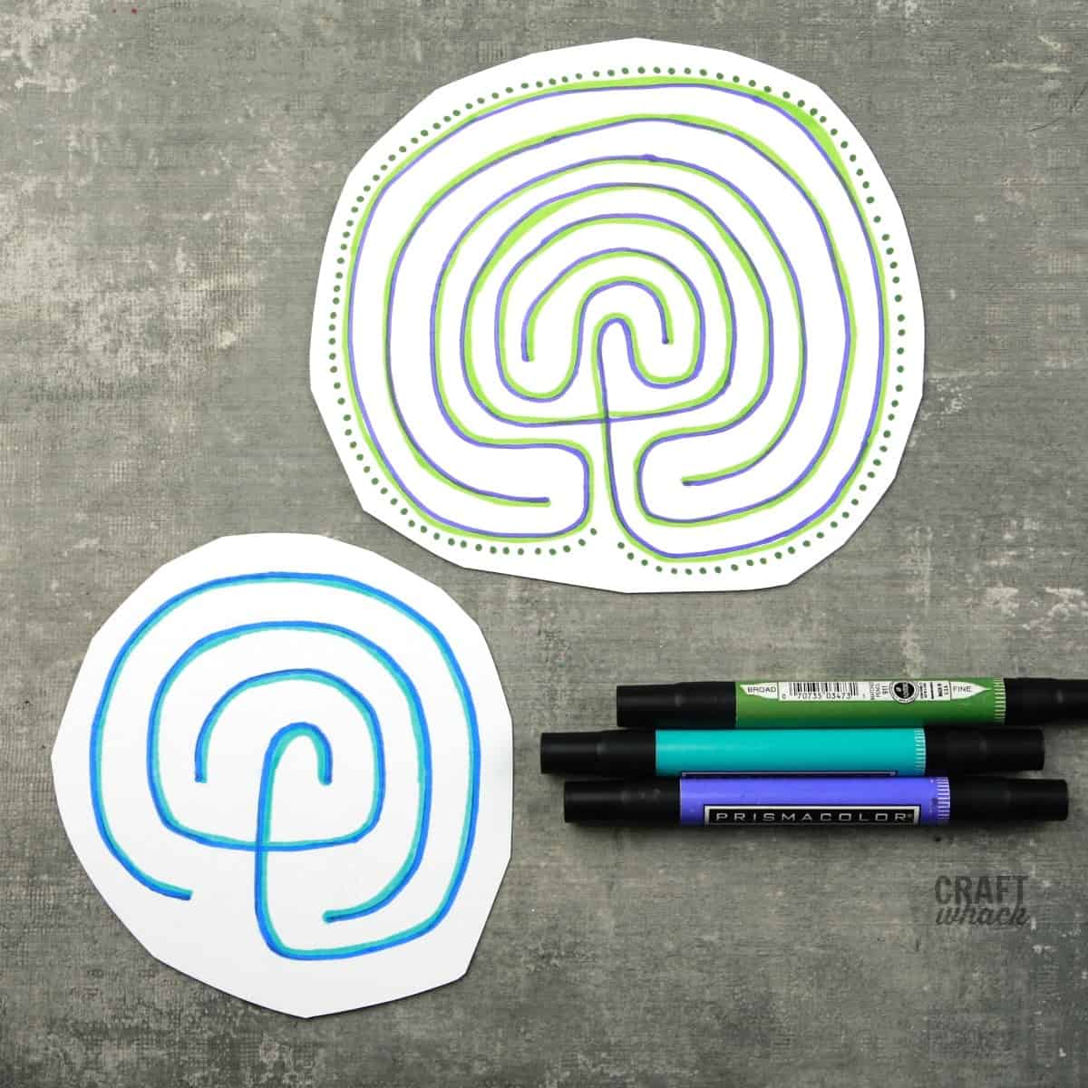 drawn labyrinths