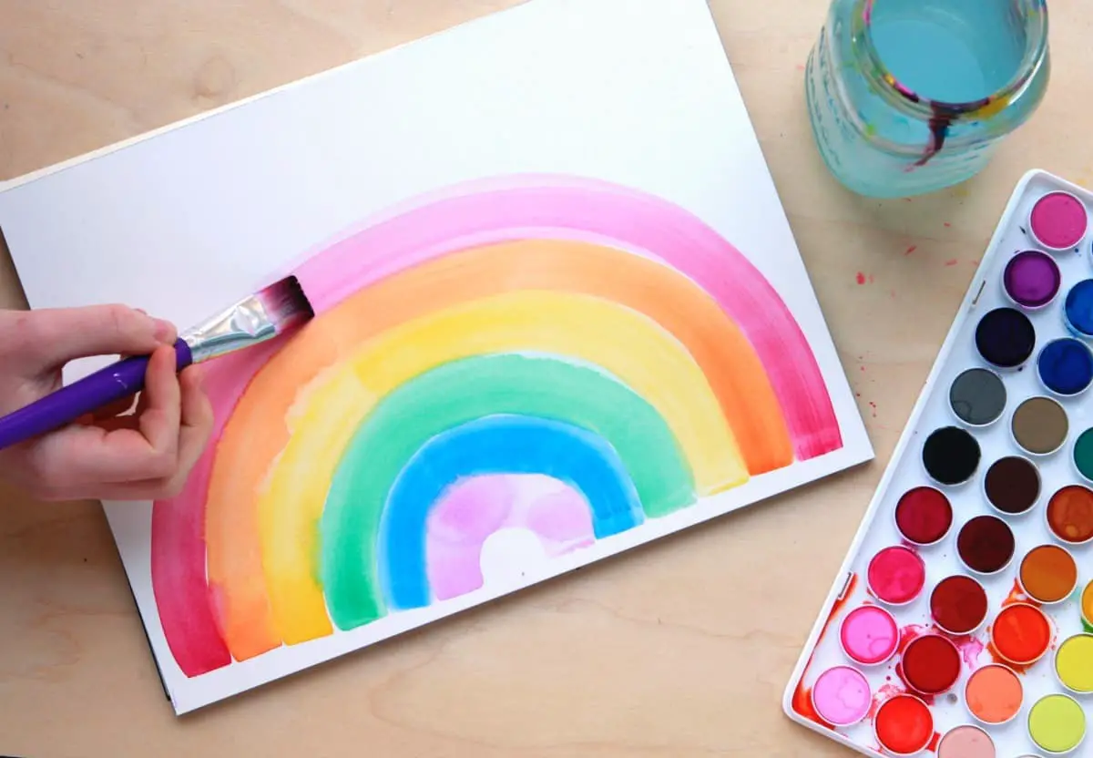 rainbow painting