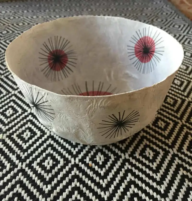 paper mache bowl