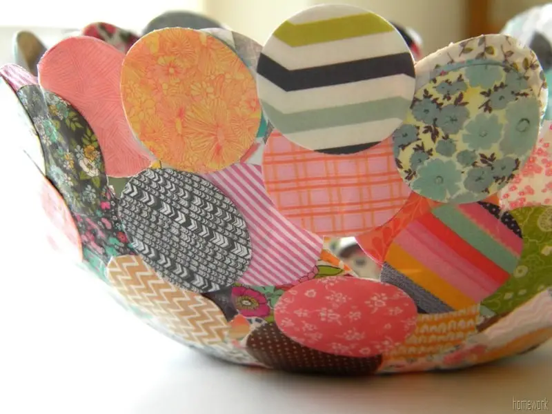 paper mache bowl