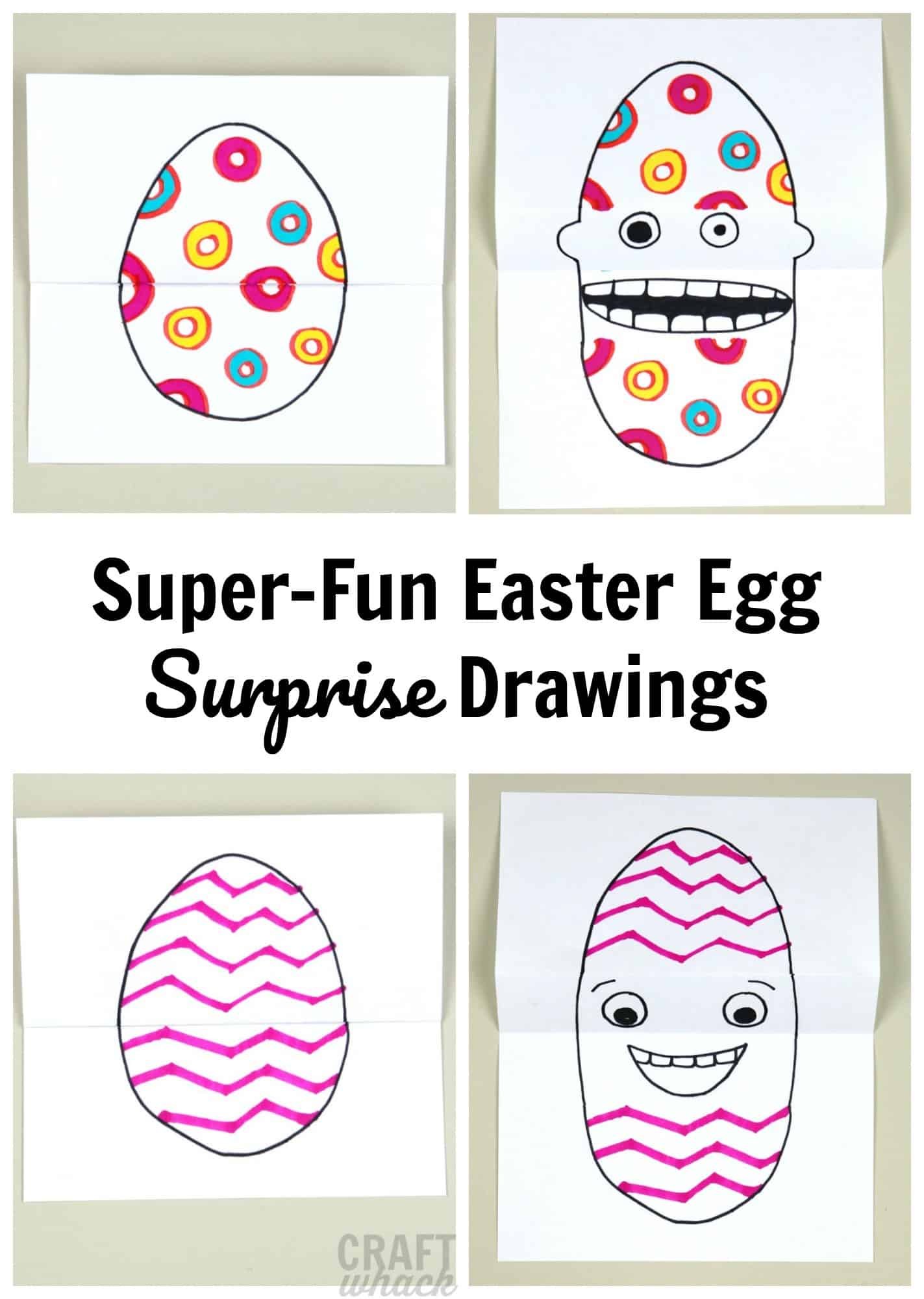 Printable Easter Egg Template and Colouring Page PDF