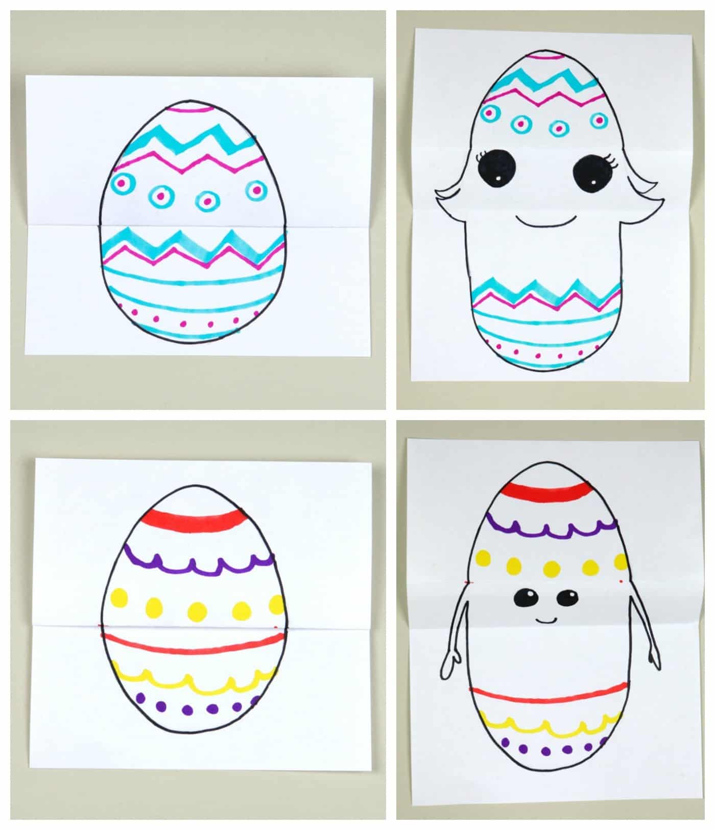 Easter egg drawing project