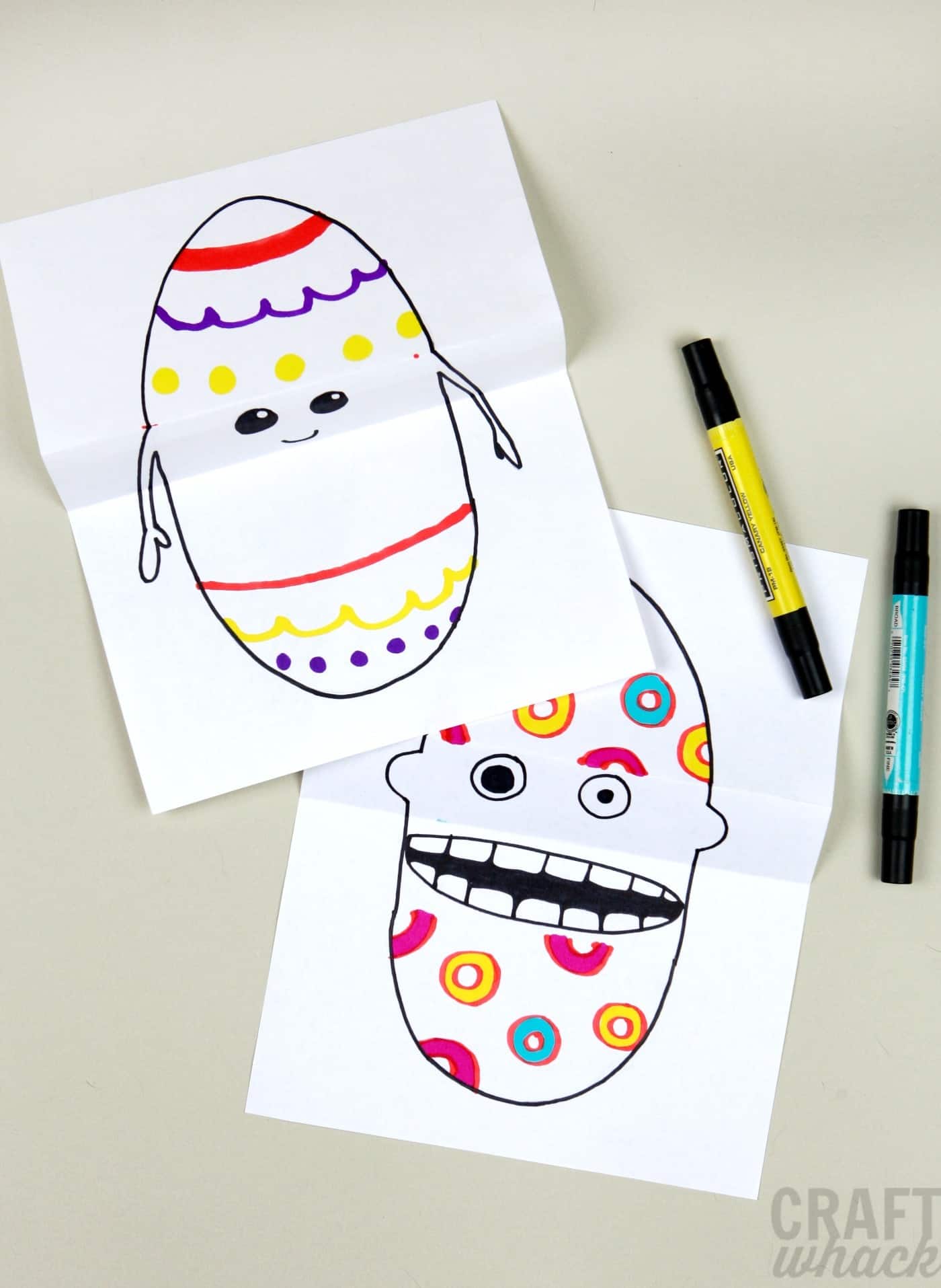 Easter egg drawing idea
