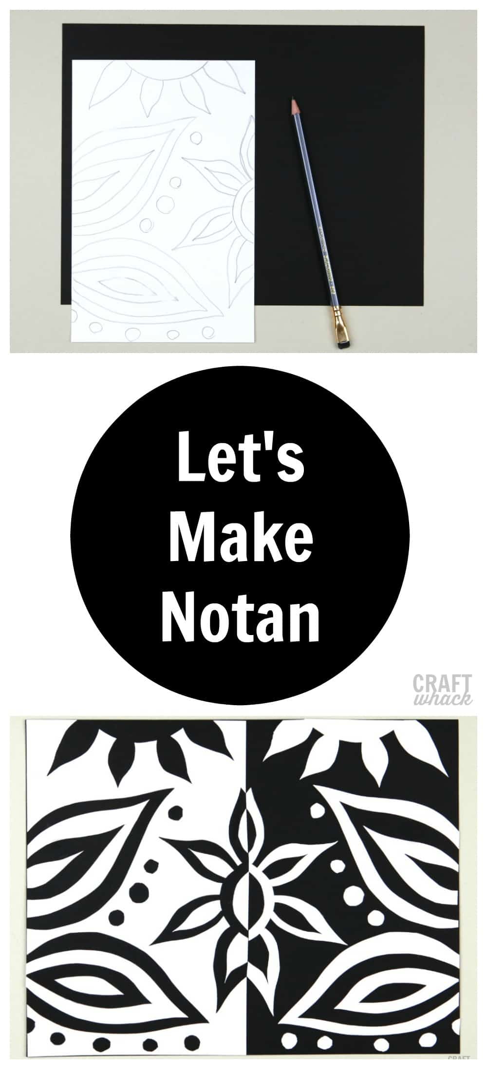 Easy Notan Art Paper Project 3 Methods · Craftwhack