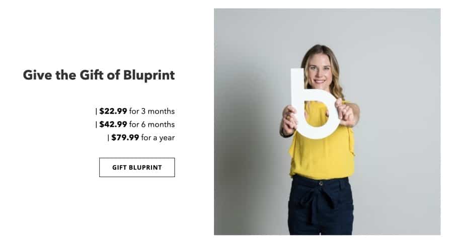 Gift subscriptions for Bluprint