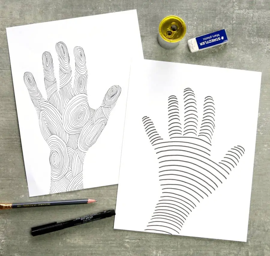 3 Fun HandTracing Drawing Ideas · Craftwhack