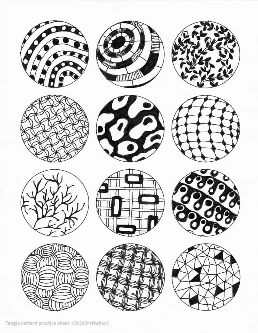 Inspired By Zentangle: Patterns and Starter Pages - WCASES