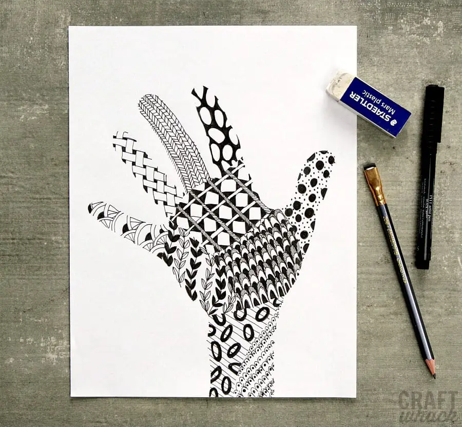 3 Fun HandTracing Drawing Ideas · Craftwhack