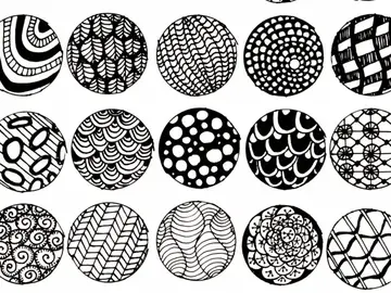 pattern art black and white