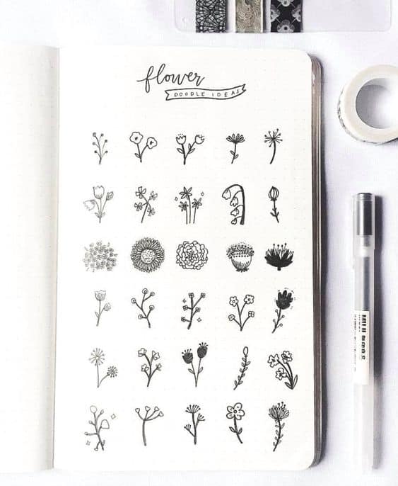 Tips for Drawing Simple Flowers Using MONO Drawing Pens - Tombow USA Blog