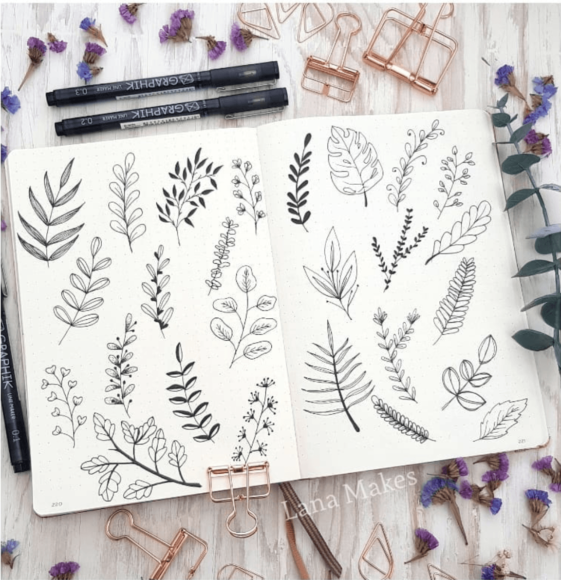 foliage doodles