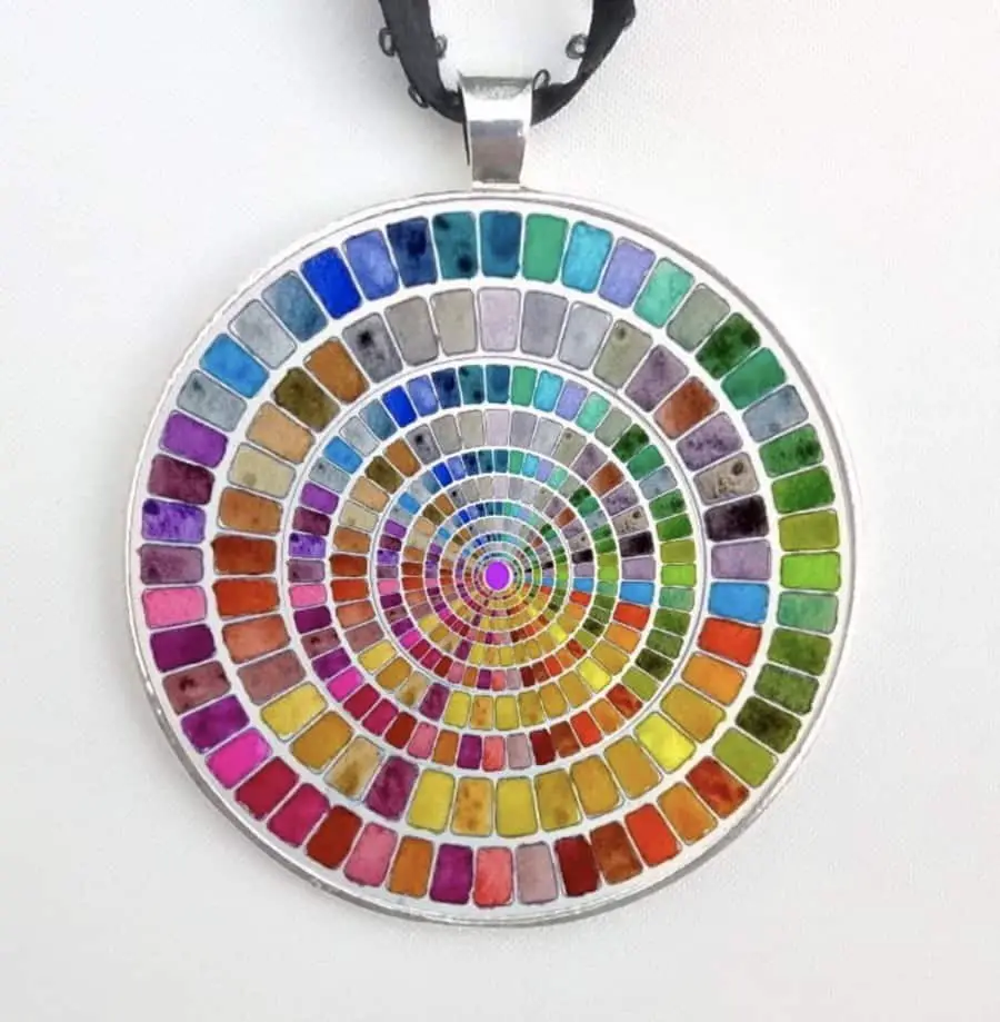 color wheel pendant