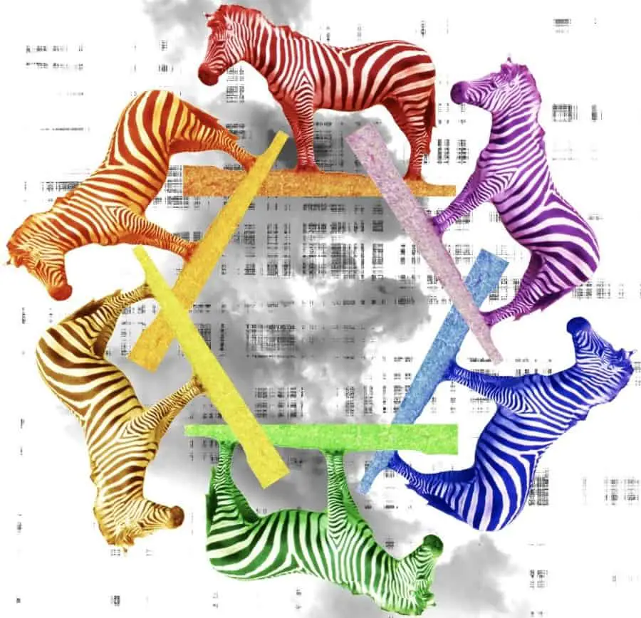 zebra color wheel Photoshop