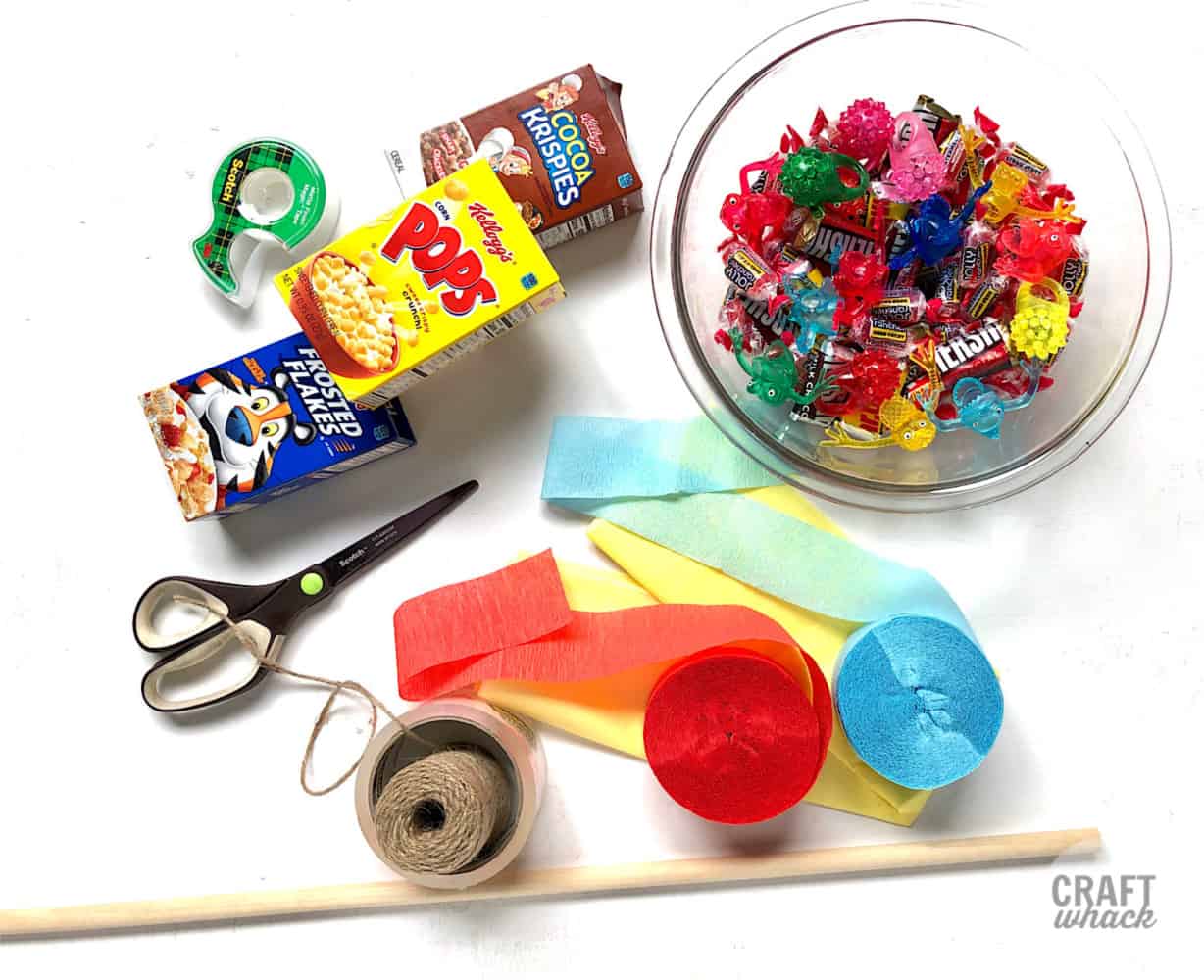 supplies to make mini pinata crafts