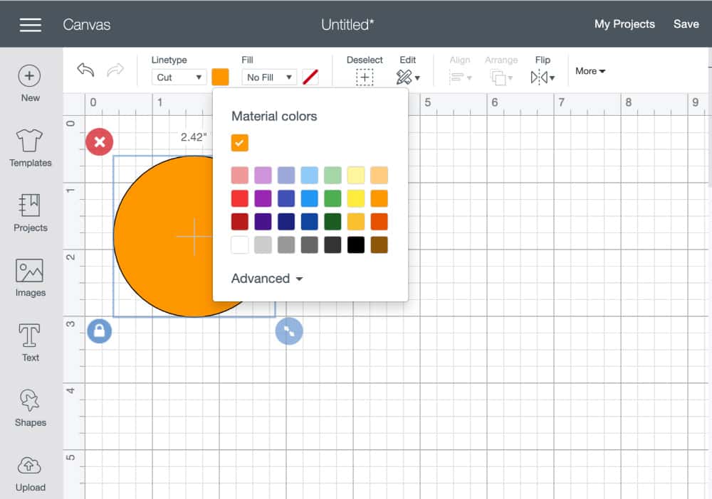 orange dot in Maker Space