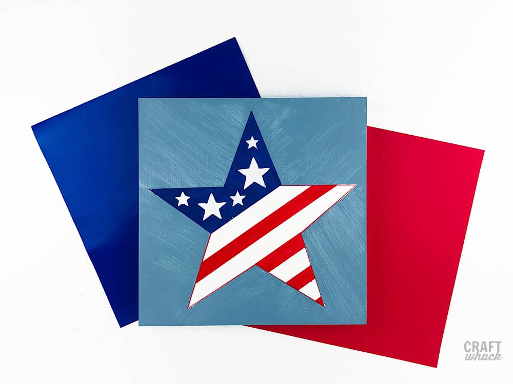 DIY fourth of july star art