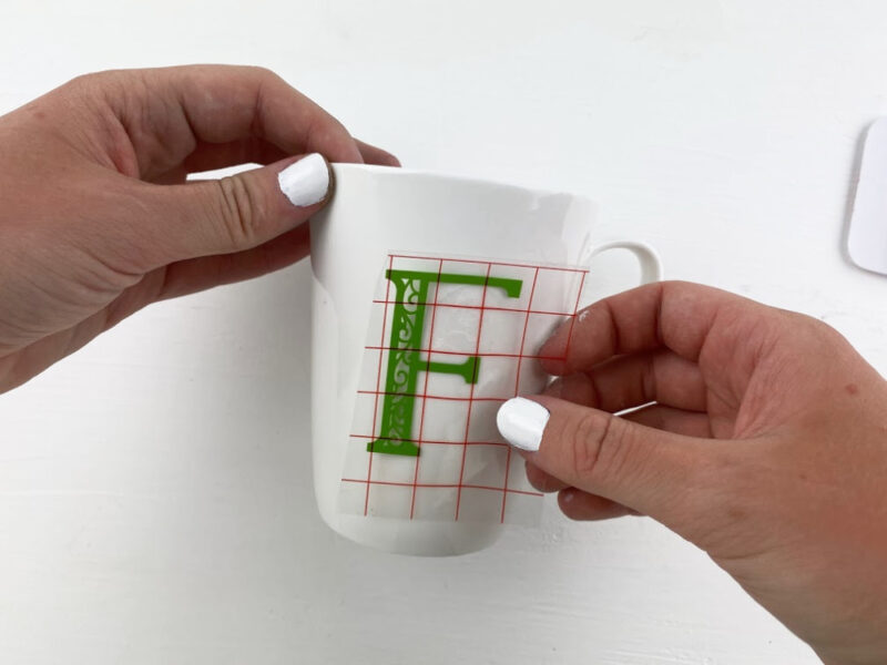 Monogram Your Mugs! A Cricut Vinyl Mug Tutorial · Craftwhack