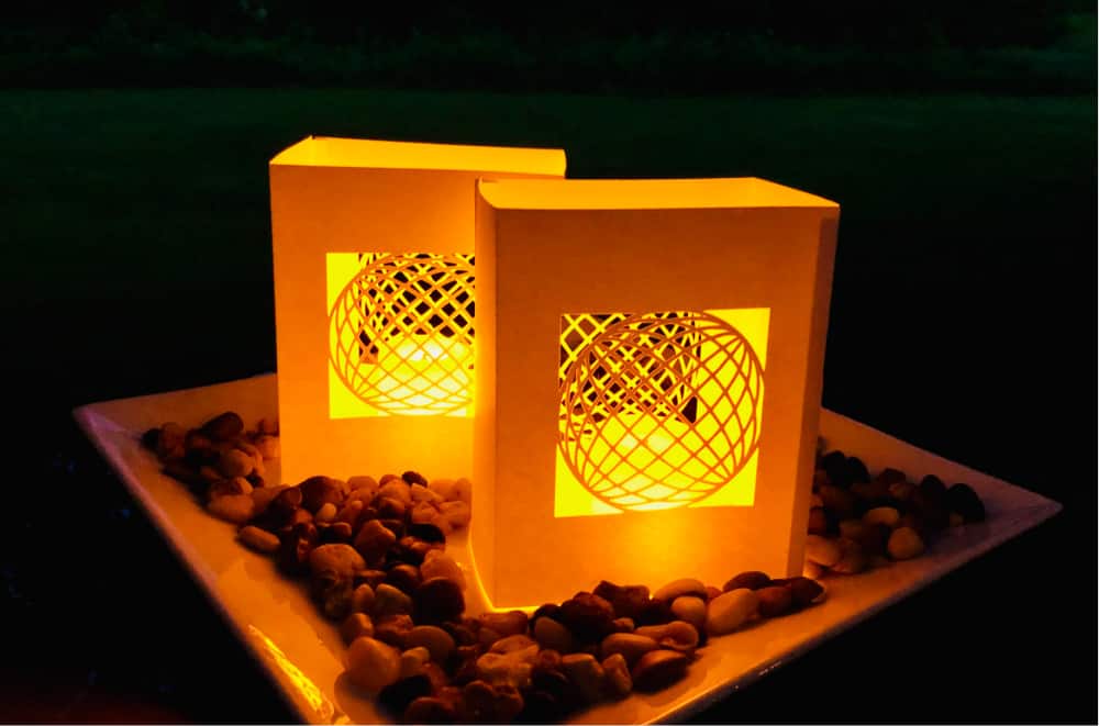 diy white paper luminaries