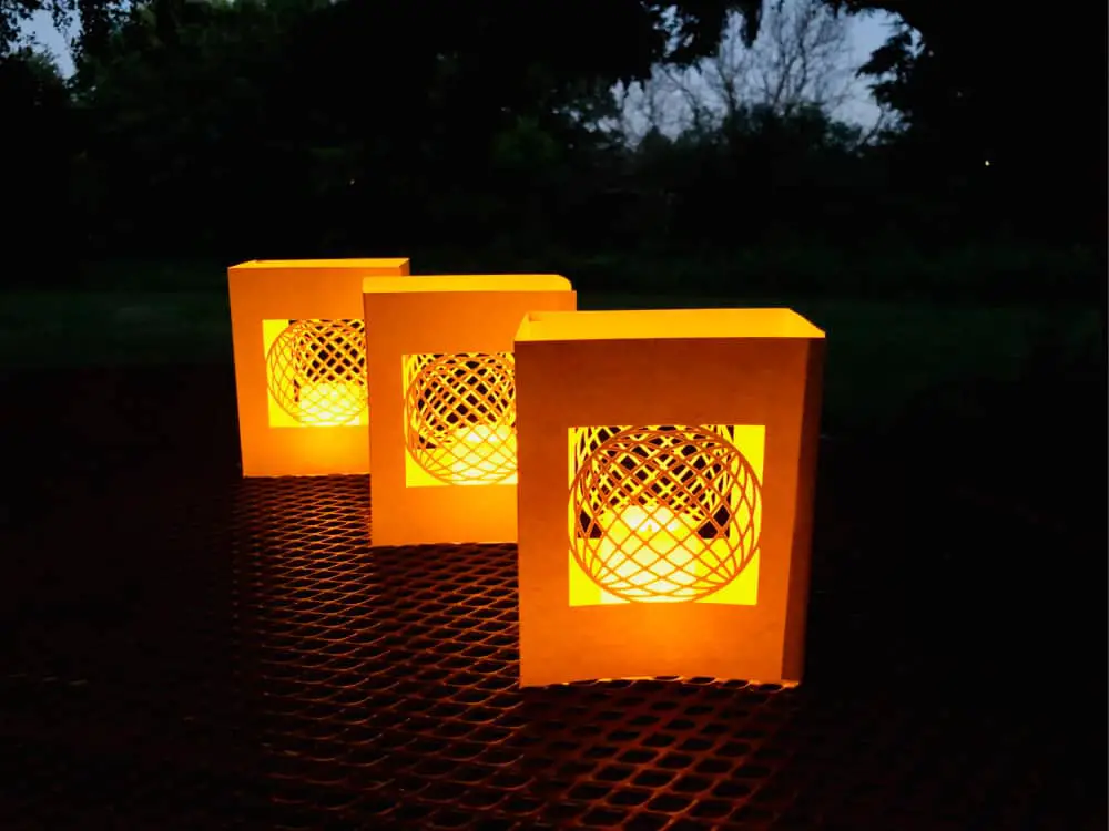 diy white paper luminaries