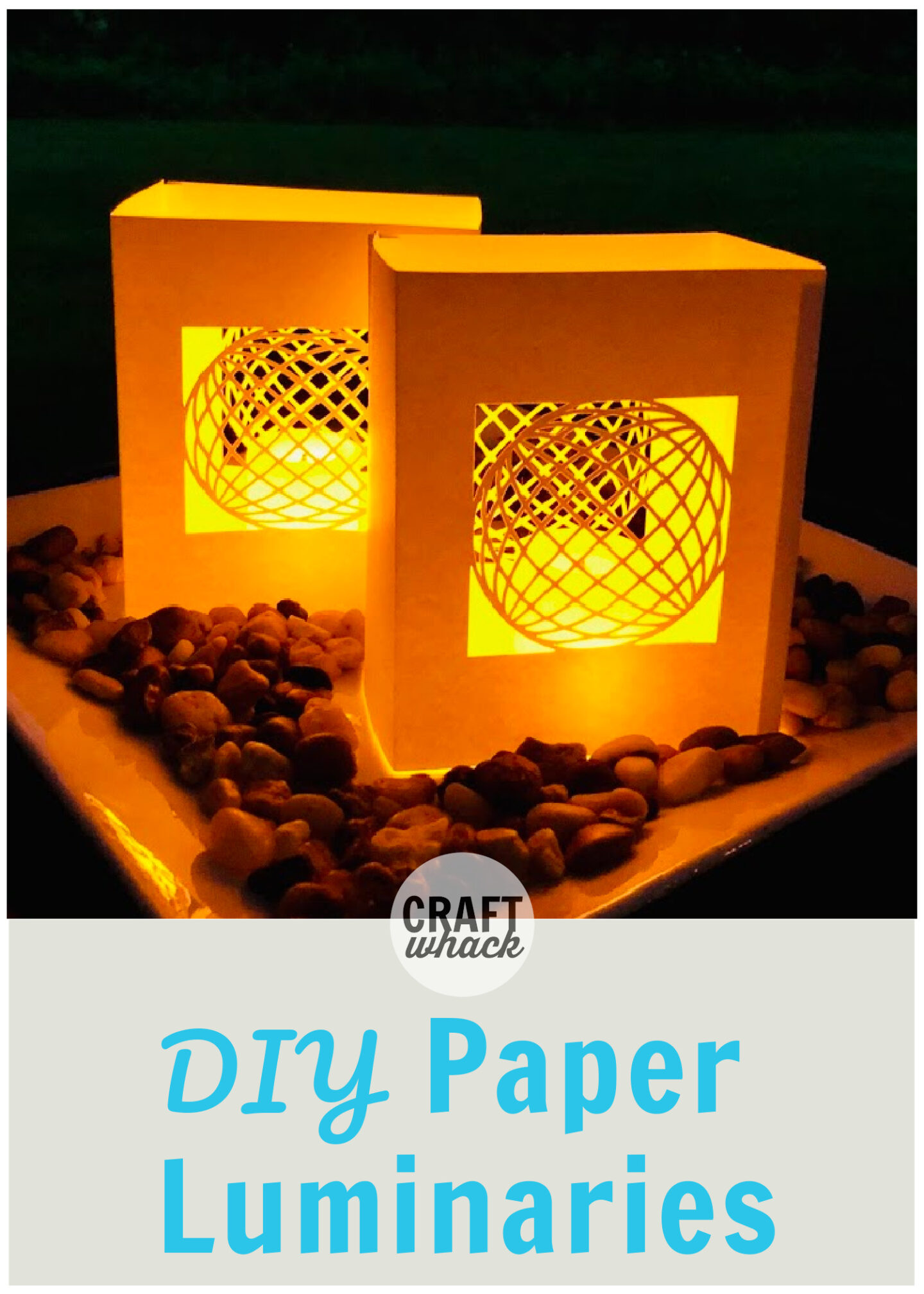 diy white paper luminaries