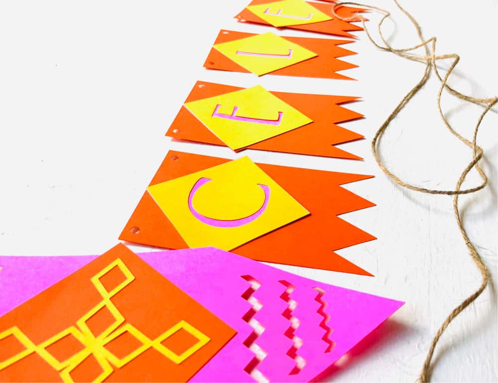 diy paper banner pieces