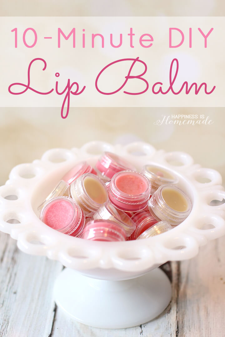 Sparkly Homemade Lip Balm