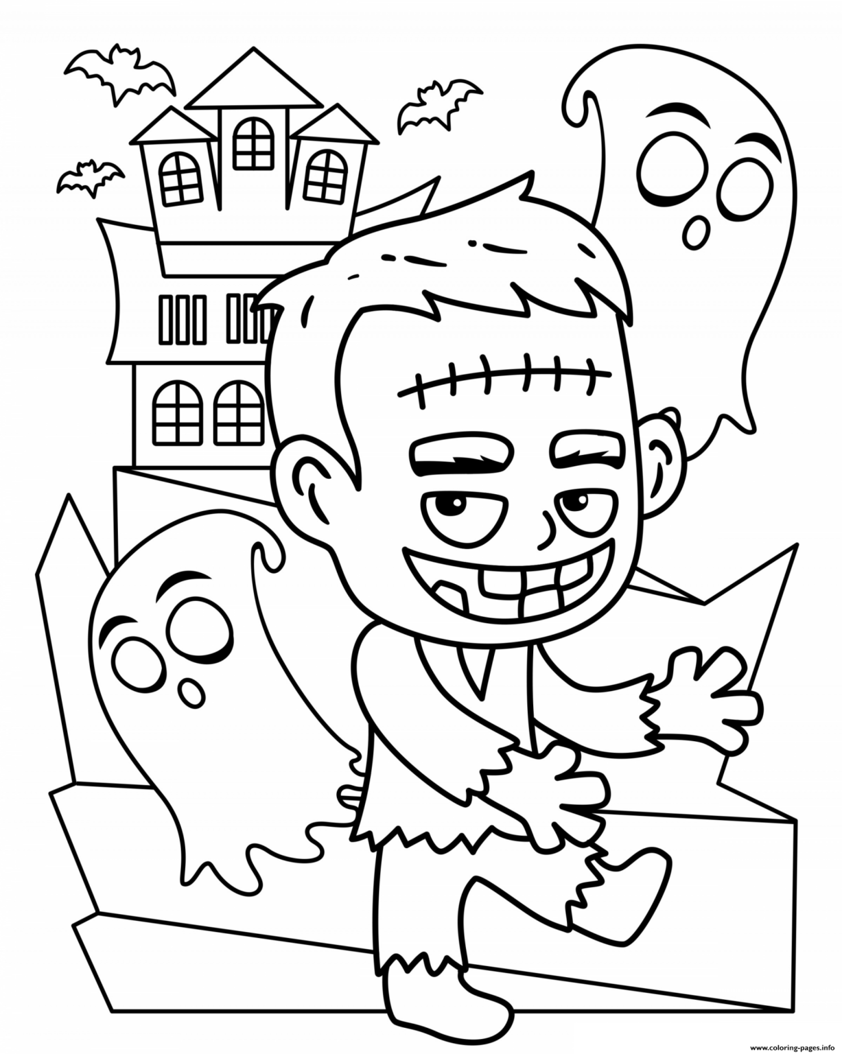 10 Fun Frankenstein Coloring Pages - Makes for Fantastic Decorations