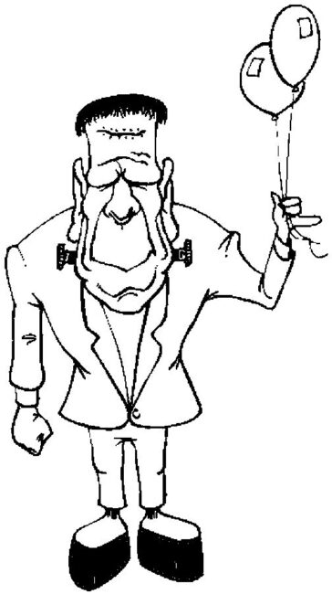 10 Fun Frankenstein Coloring Pages – Makes for Fantastic Decorations ...