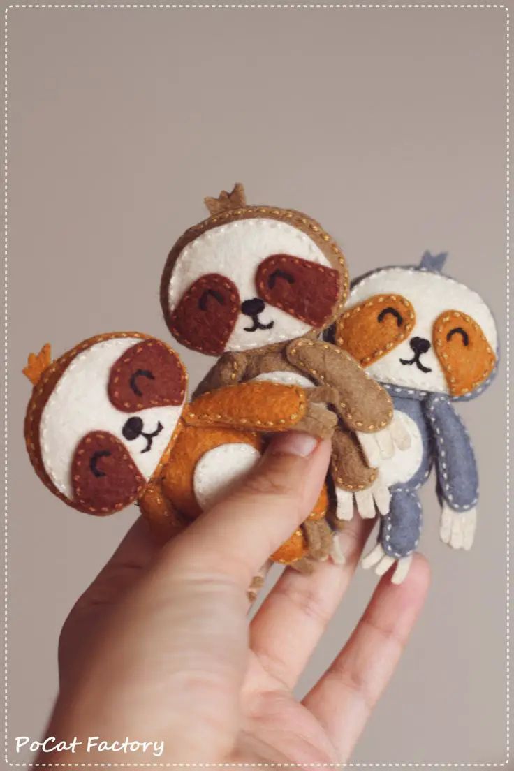 Pocket Felt Sloth