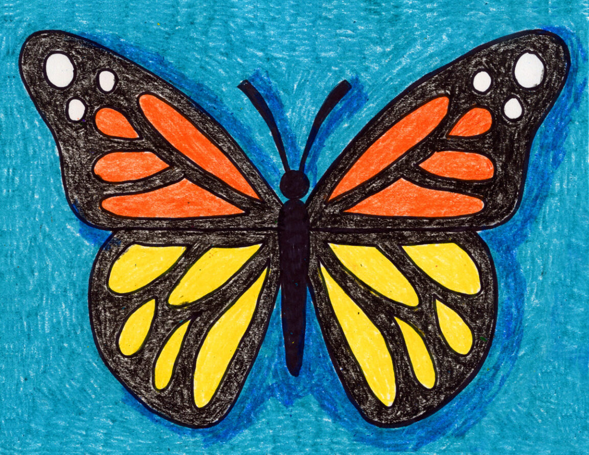 How to Draw a Beautiful Butterfly – Craftwhack