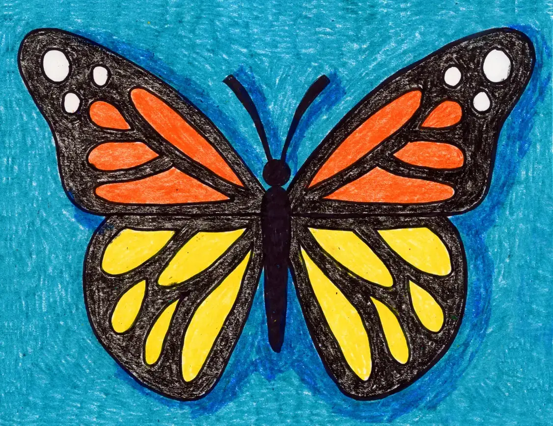 How to Draw a Beautiful Butterfly · Craftwhack