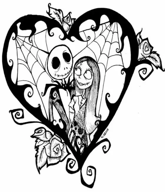 9 Iconic Jack Skellington Coloring Page from Nightmare Before Christmas