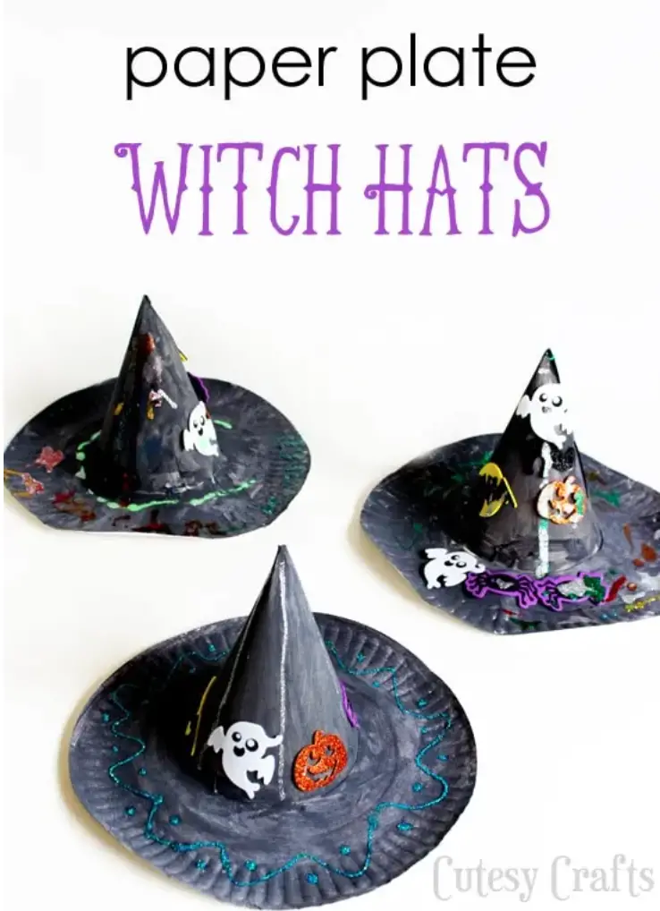 Paper Plate Witch Hat