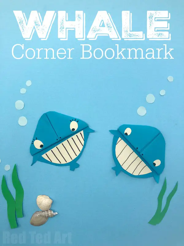 Paper Whale Bookmark