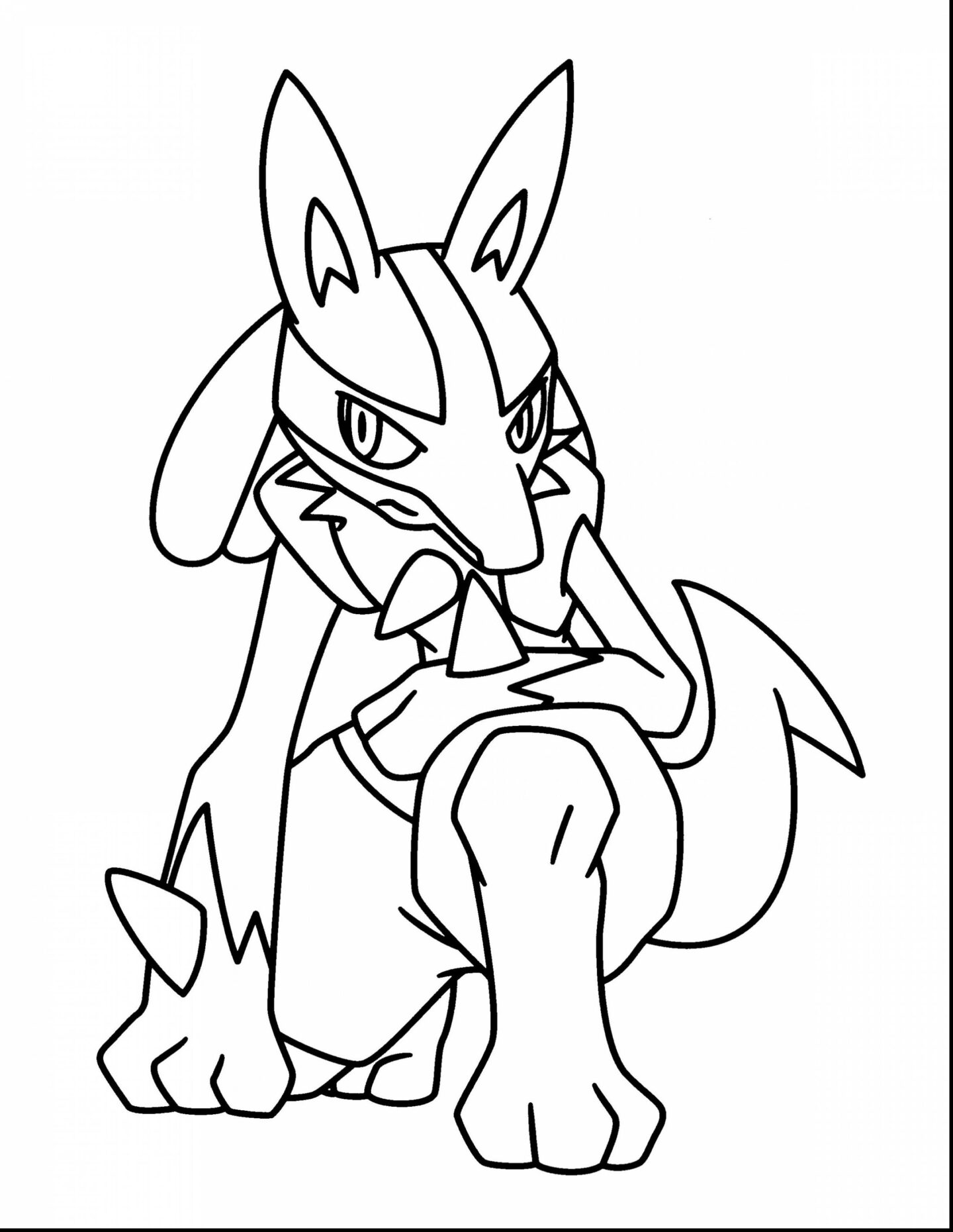 Kneeling Lucario