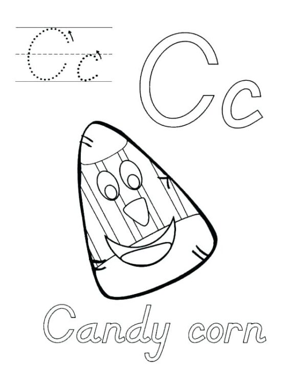 10 Fun Candy Corn Coloring Pages · Craftwhack