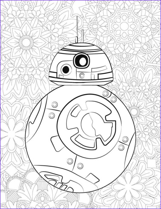 9 Fun Star Wars BB8 Coloring Page for Kids and Adults · Craftwhack