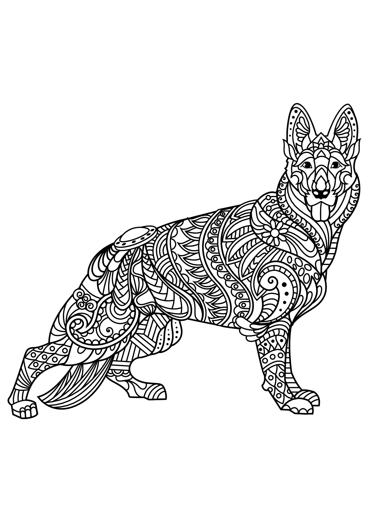 Patterned German Shepherd 2