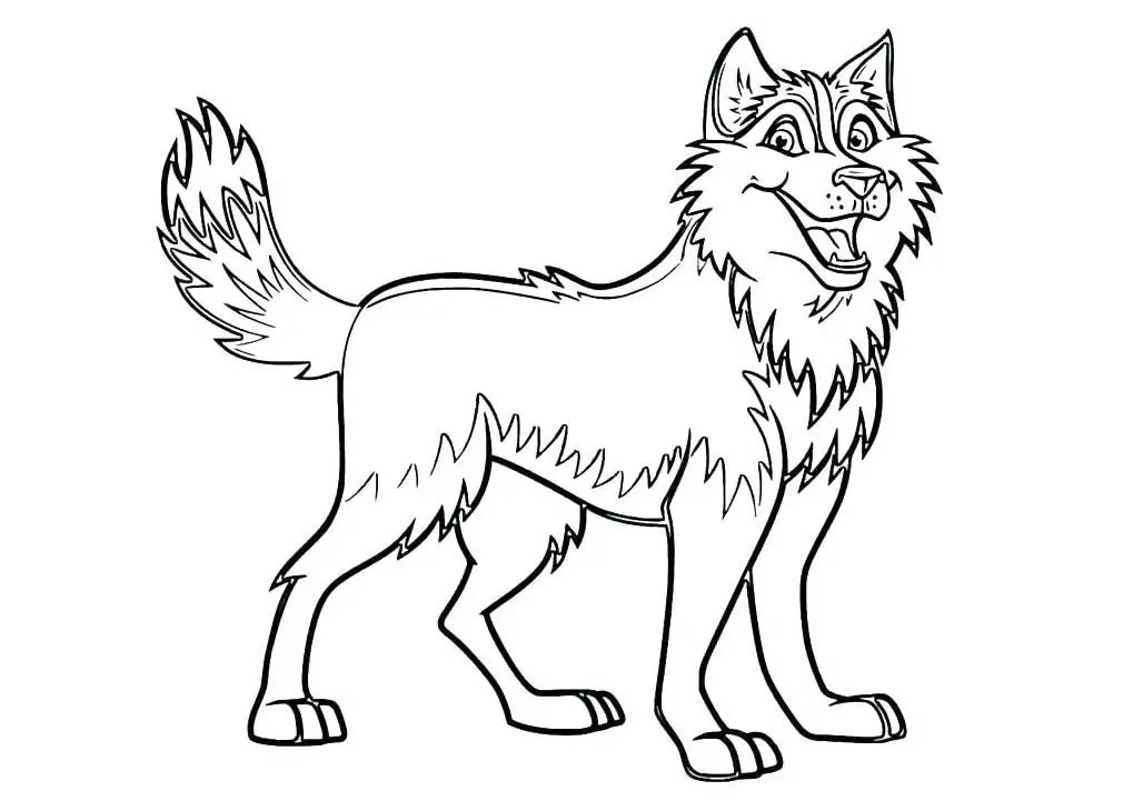 Stylized Husky